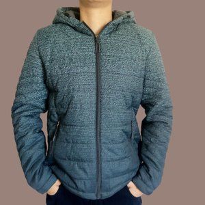 Stoic Ombre Space Dye Sherpa Lined Puffer Coat